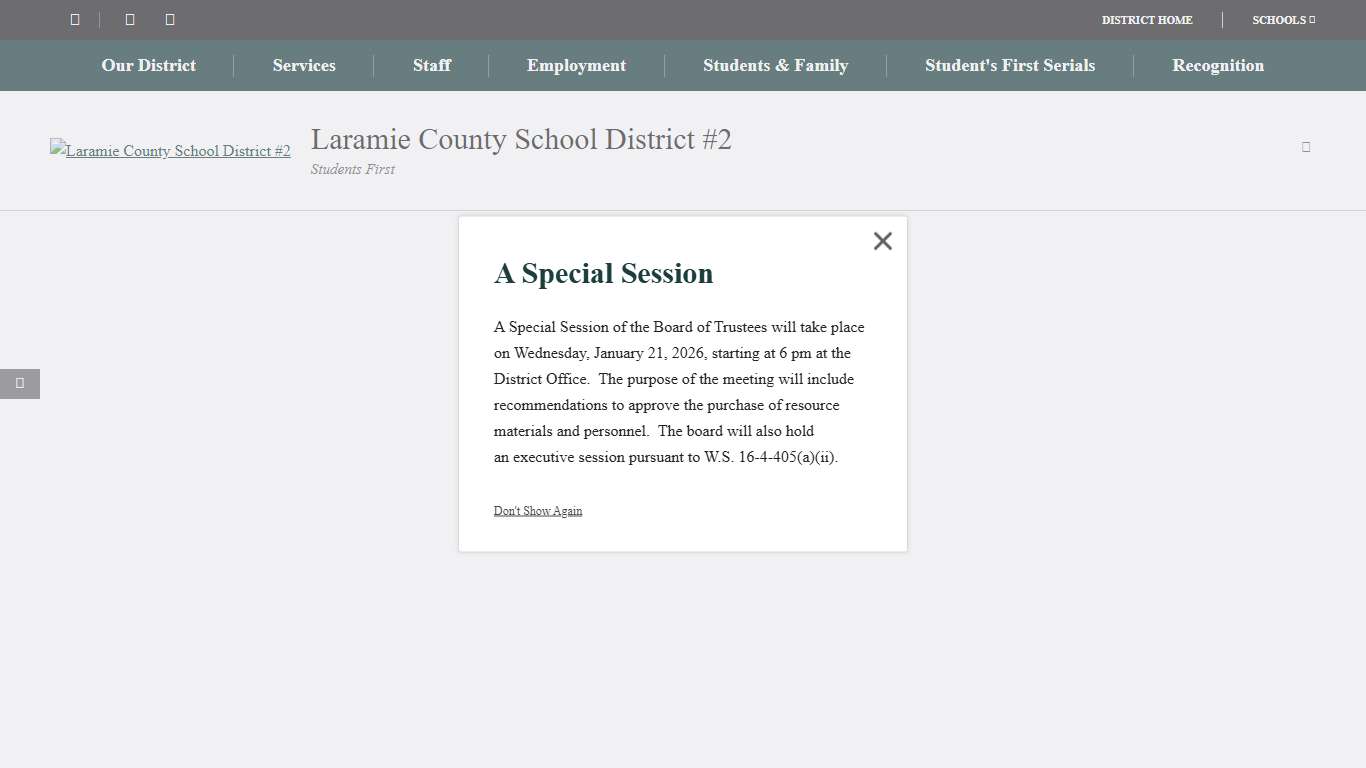Home - Laramie County School District 2